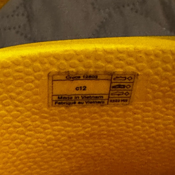 Crocs Handle It Yellow Rain Boots - Kids Size C12 - E/VGUC - Picture 4 of 4